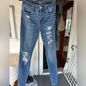American eagle skinny jeans size 2 xtra long